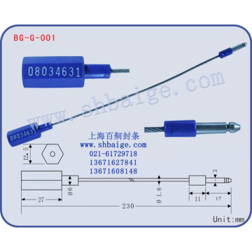 indicativo del sello BG-G-001, sello de envase